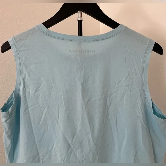 🌼 Life is Good “Van Go” Light Blue Women’s Tank Top – Size L - Picture 6 of 7